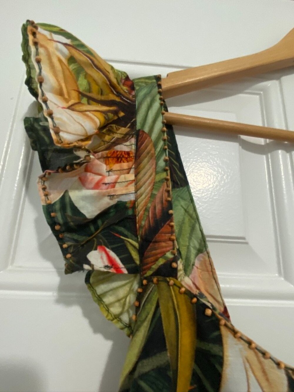 NWT Farm Rio Botanical Forest Ruffle Sleeve Dress - Picture 9 of 9
